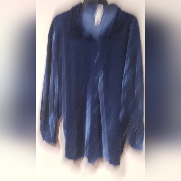 JMS (Just my size) Women's Button Down Velvet Shacket Size 3X - Picture 2 of 7